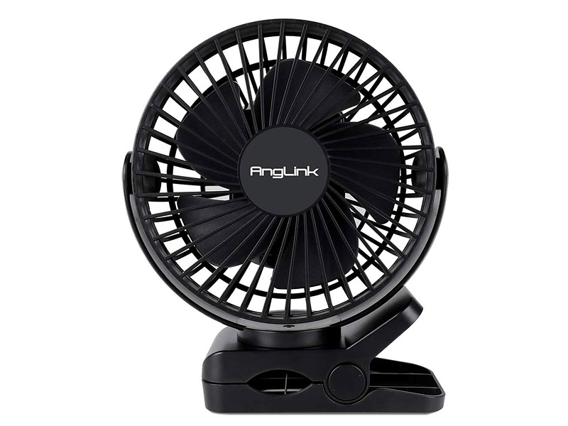 Mini Ventilateur de bureau VERT USB en métal diamètre 13cm - Pale