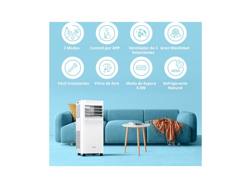 Comfee Breezy Cool Pro 2.6, climatiseur mobile connecté 9000 BTU