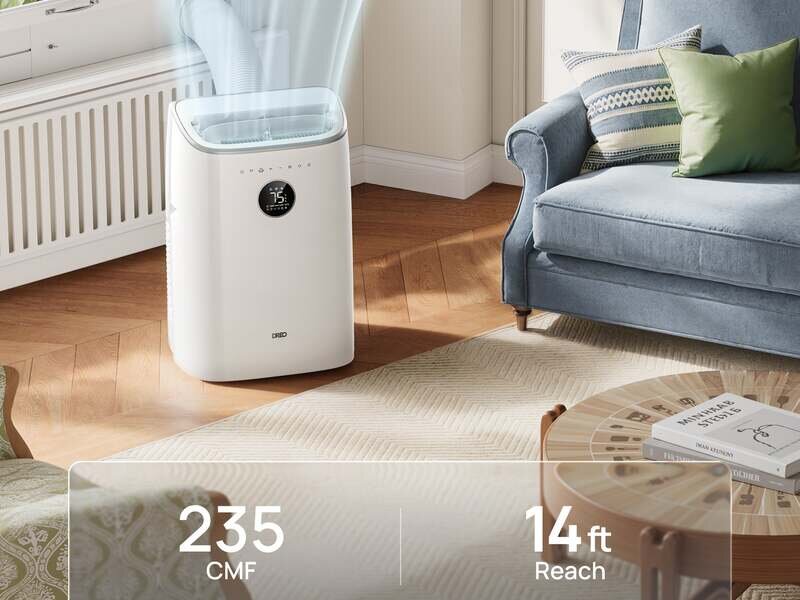 DREO AC318S, climatiseur mobile connecté 7500 BTU sans vidange DREO AC318S, climatiseur mobile connecté 7500 BTU sans vidange