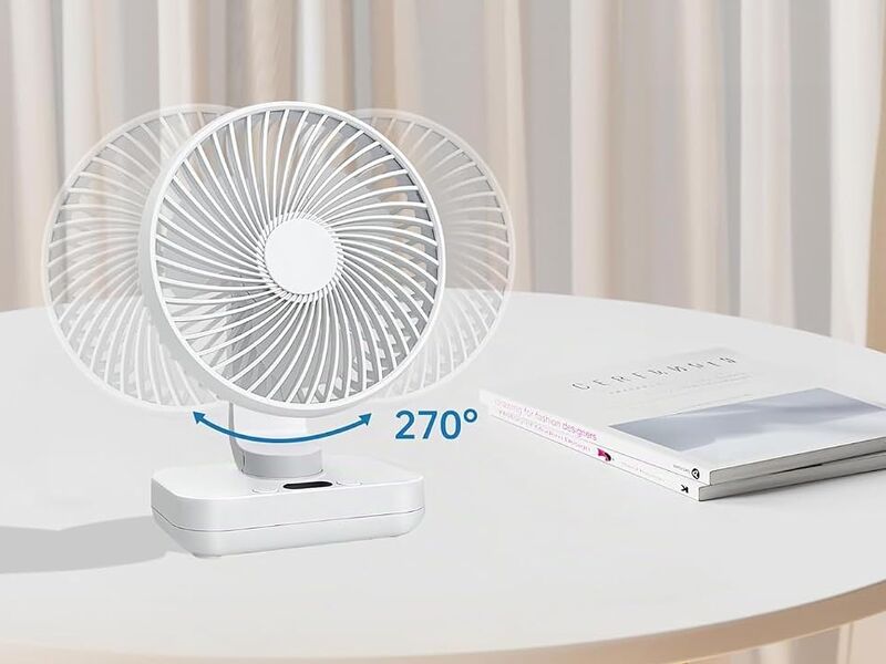 MERTTURM Ventilateur de Bureau USB Sans Fil