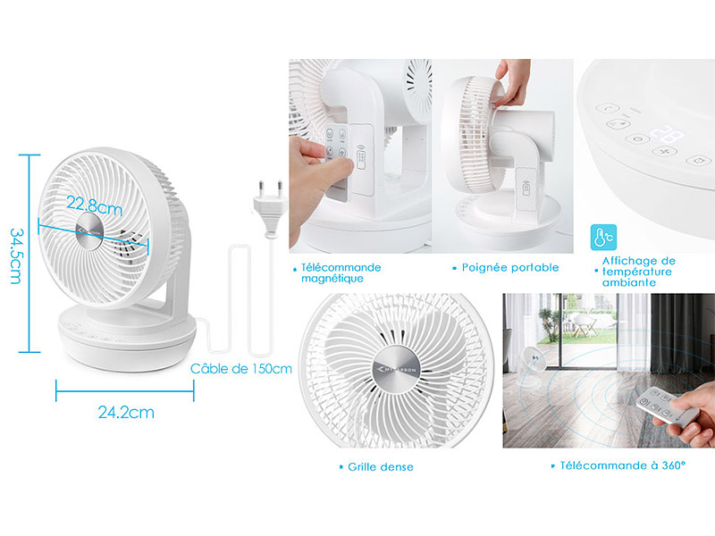MyCarbon Ventilateur de table avec télécommande - photo 3