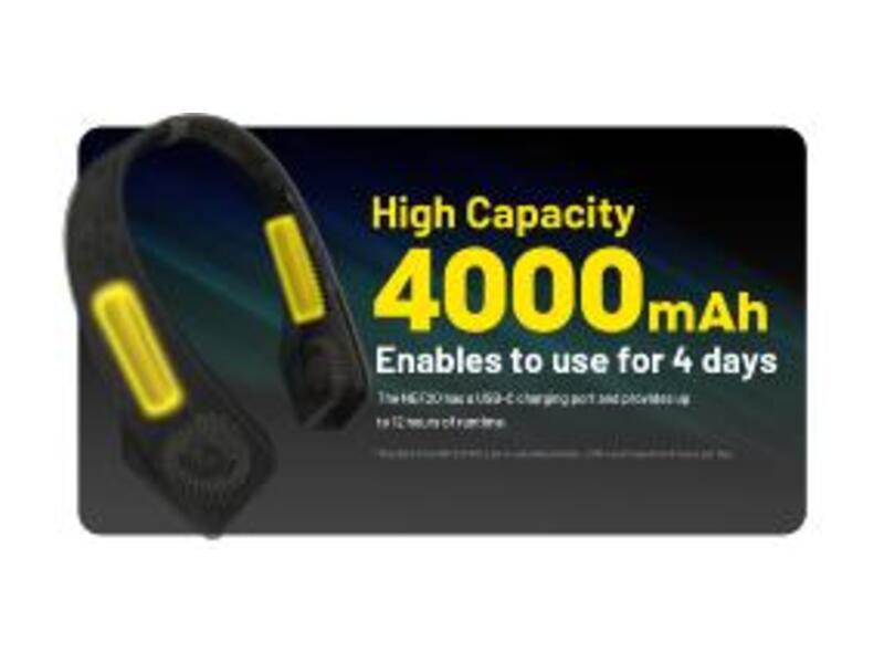 Nitecore NEF20 Ventilateur de Cou Portable Sans Pales