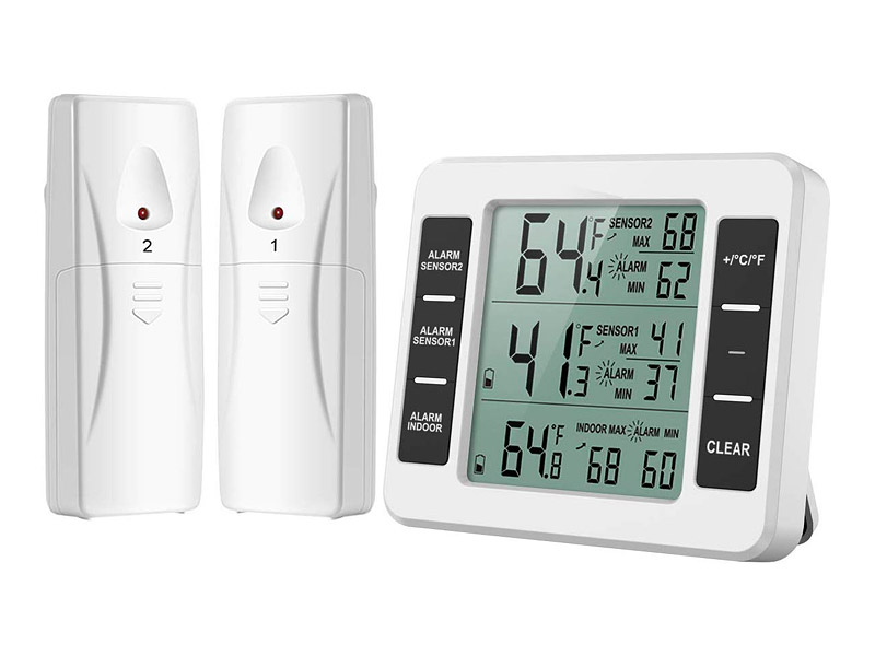 Thermomètre de frigo sans fil Thermomètre de frigo sans fil