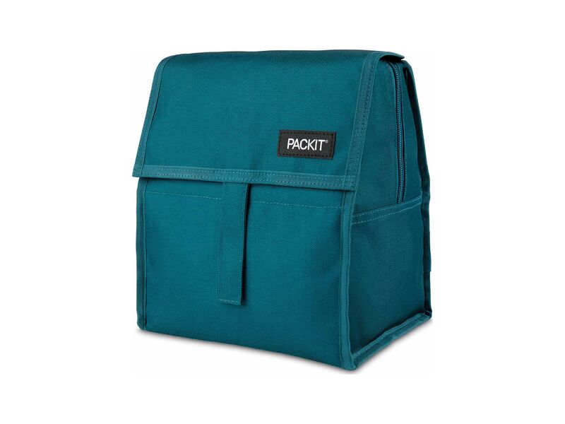 PackIt Freezable Lunch Bag, insulated bag with built-in freezable walls