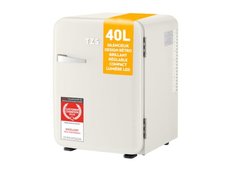 TZS First Austria Mini Réfrigérateur Rétro 40L TZS First Austria Mini Réfrigérateur Rétro 40L