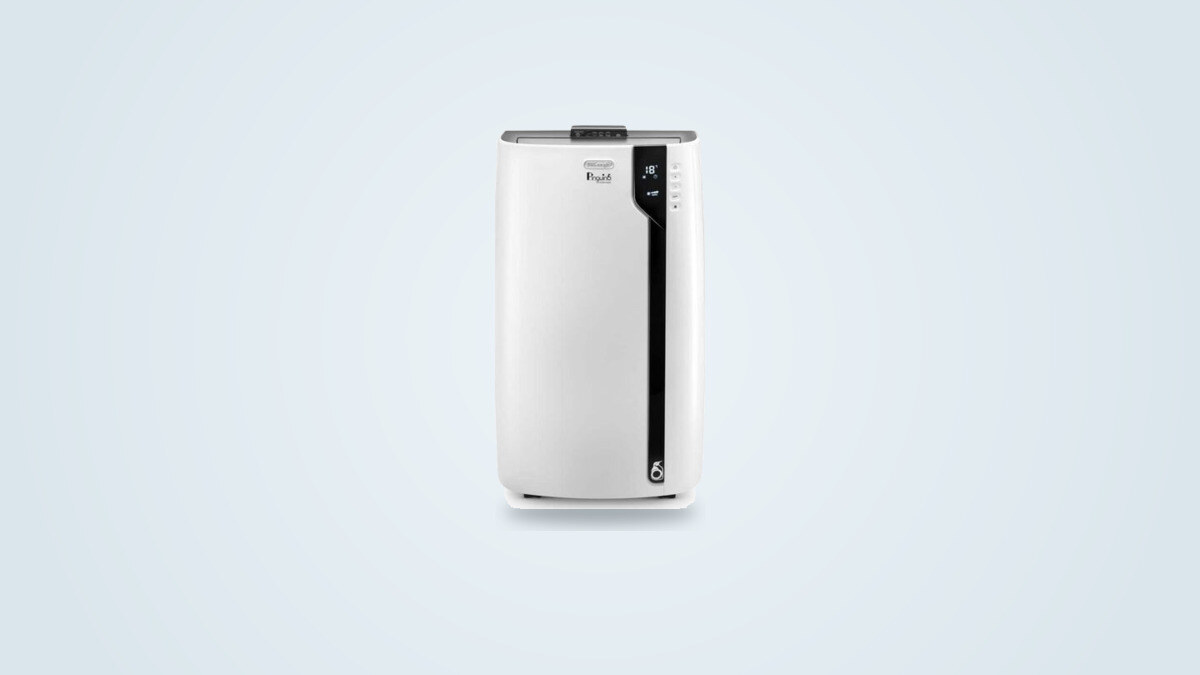 Climatiseur mobile De'Longhi Pinguino PAC EX100 Silent dans un salon