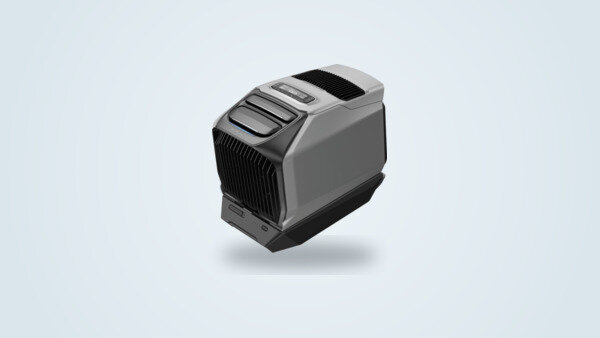Climatiseur portable EcoFlow WAVE 3 sur batterie amovible, vue de face