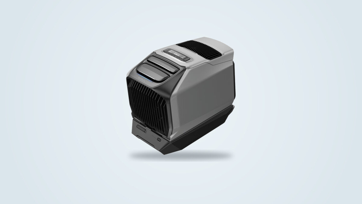 Climatiseur portable EcoFlow WAVE 3 sur batterie amovible, vue de face