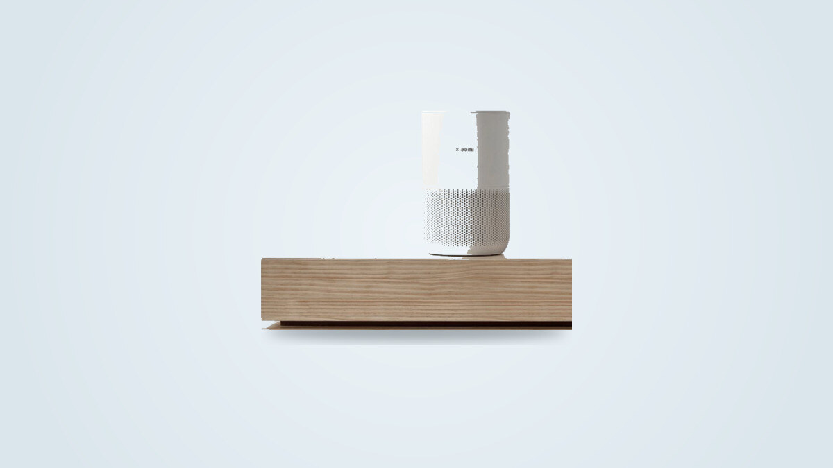 Purificateur d'air Xiaomi Smart Air Purifier 4 Compact blanc, forme cylindrique, vue de face